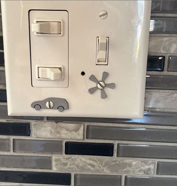 Light Switch Decals, Light Switch Labels, Light Switch Stickers
