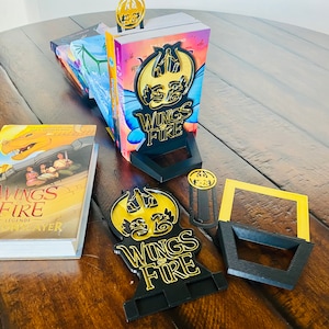 Wings of Fire Inspired Bookends and Bookmarks / 3D Printed Bookends / Bookmarks / Gift