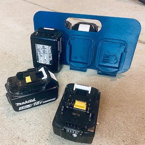 Makita LXT/XGT Battery Carrier / Two (2), Four (4), or Six (6) Cordless Tool Battery Carrier with optional ergonomic grip