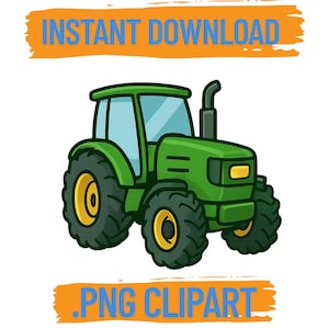 Green Tractor .PNG File, Tractor Image, Tractor Clipart