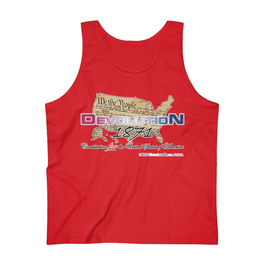 Devolution USA Map Constitution men's Ultra Cotton Tank - Etsy