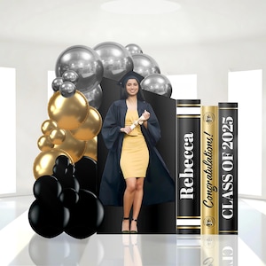 Graduation Backdrop, Grad Photo Board, Grad Books Backdrop, Graduation Arched Backdrop, Grad Backdrop Board, Graduation Party Decor
