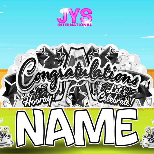 Congratulations Large Yard Sign Etsy