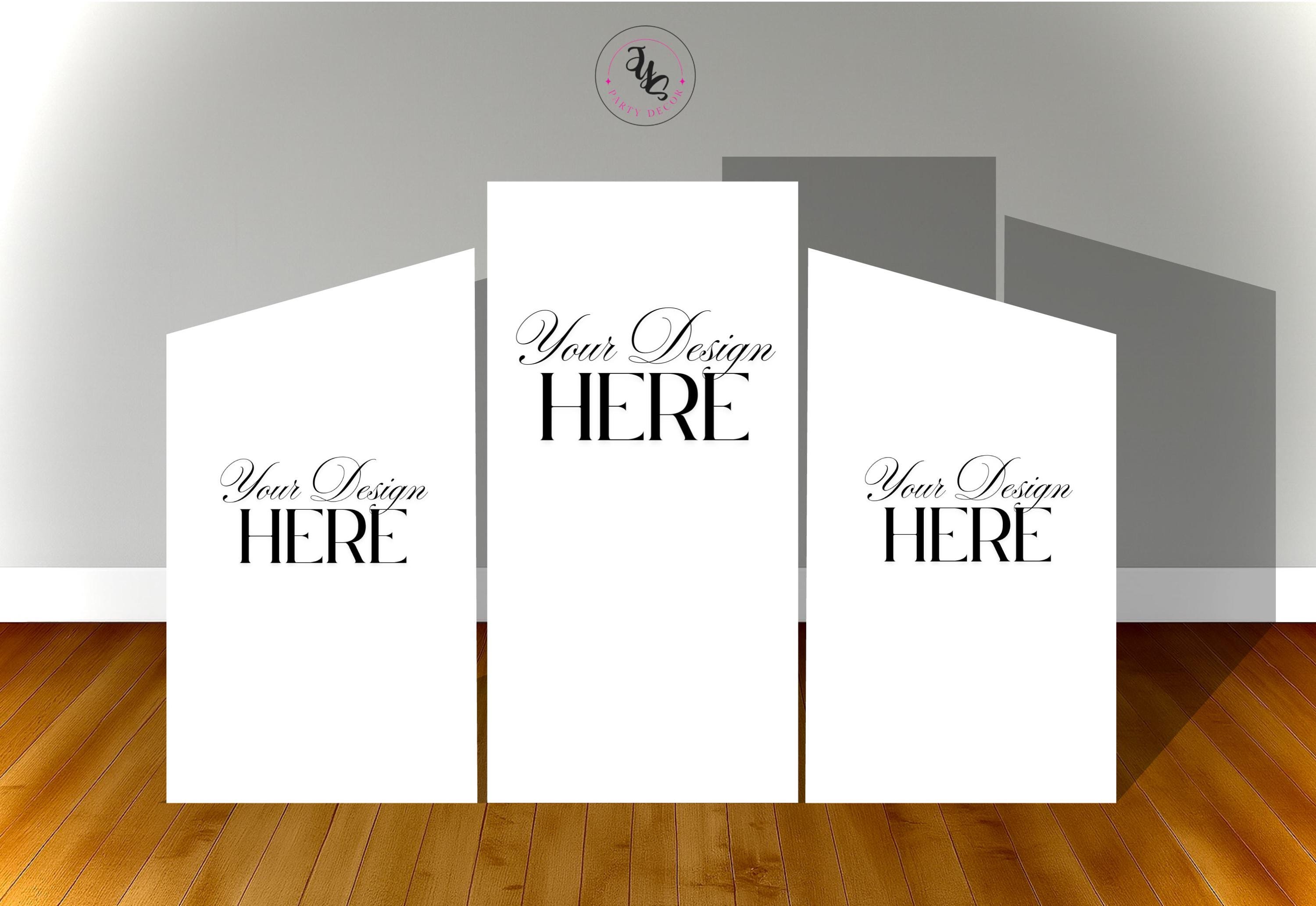 Custom Foam Board Backdrop Boards | Personalized Event Decor | Arch Backdrops for Weddings, Birthdays, Showers | Custom Backdrops
