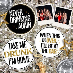Alcohol Wasted Photo Booth Prop Set, Custom Liquor Photo Booth Props, 360 Photo Booth Props, Props for Photo Booths