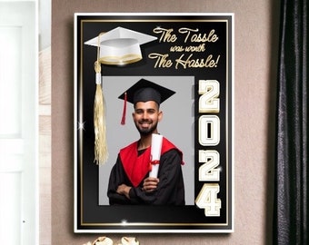 2024 Graduate Photo Keepsake Party Decorations, Large Yard Greeting Sign Sets, Big Graduation Signs, Yard Card Business Supplier