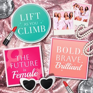 Women’s Empowerment Photo Booth Prop Set, Custom Photo Booth Props, 360 Photo Booth Props, Props for Photo Booths