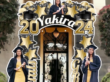 Custom Design Arch Entryway Birthday Grad Party Baby Shower Memorial Entrance Decor Digital Design Only
