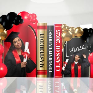 Graduation Arched Backdrop, Grad Photo Board, Grad Books Backdrop, Graduation Arched Backdrop, Grad Backdrop Board, Graduation Party Decor