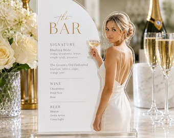 Custom Acrylic Bar Menu Sign