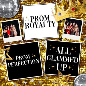 Vogue Prom Photo Booth Prop Set, Custom Prom Photo Booth Props, 360 Photo Booth Props, Props for Photo Booths
