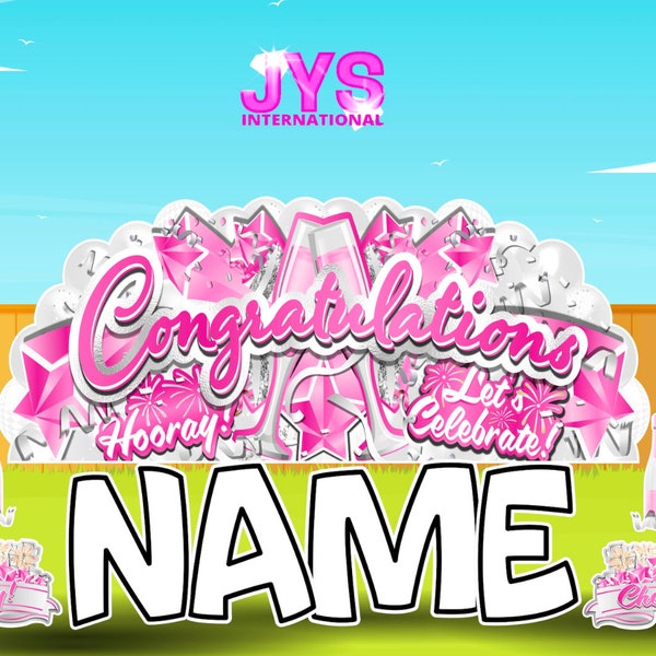 Congratulations Large Yard Sign Etsy