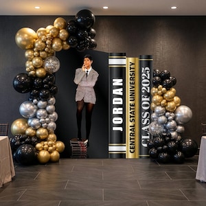 Graduation Backdrop, Grad Photo Board, Grad Books Backdrop, Graduation Arched Backdrop, Grad Backdrop Board, Graduation Party Decor