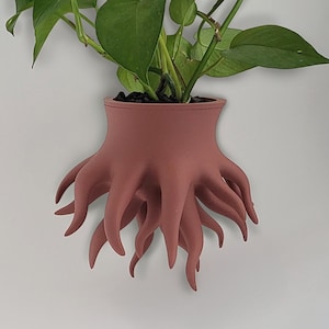 Tentacle Wall Planter with Drainage Insert | Whimsical Root Plant Pot