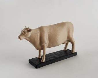 Modelo 3D de vaca: Archivos STL y OBJ para impresión 3D (Descarga digital)