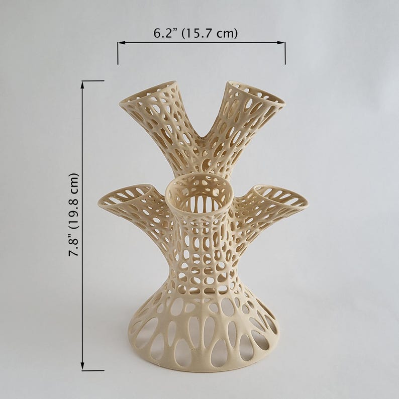 Soporte para plantas de aire Voronoi: moderno expositor para 6 plantas imagen 14