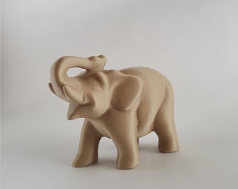 Elephant 3D Model: STL and OBJ Files for 3D Printing