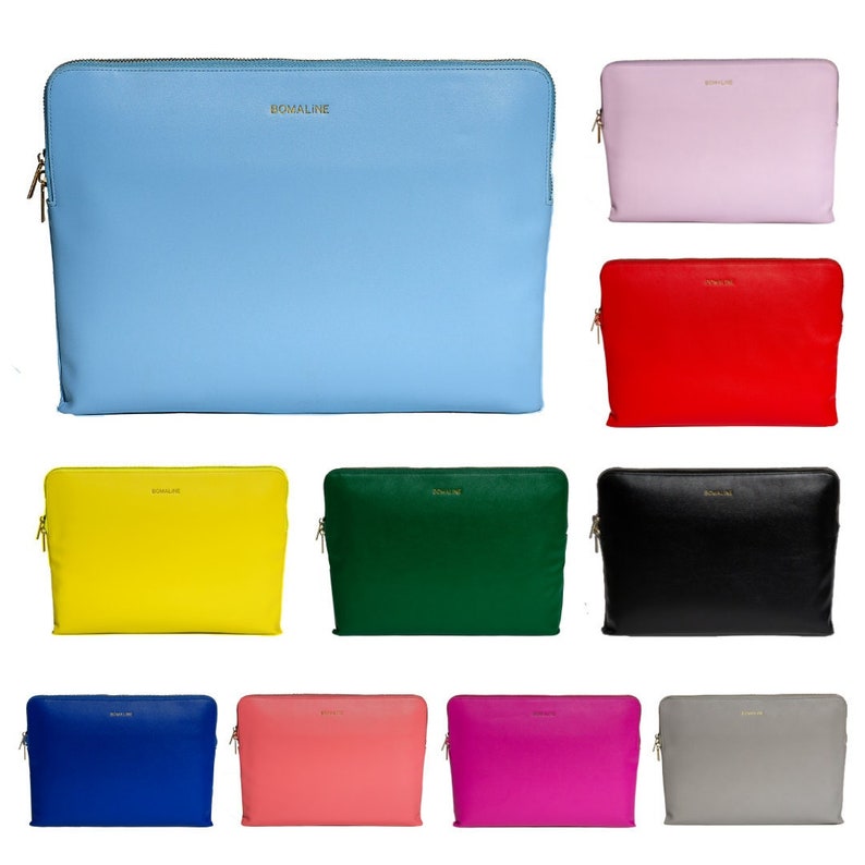 vegan leather laptop sleeve