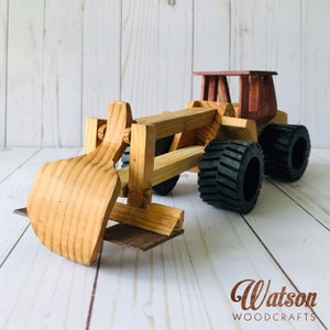 Toy Log Loader, Wooden Toy Vehicle, Toy Log Loader, Heirloom Toy for Boy, Hand Crafted in the USA
