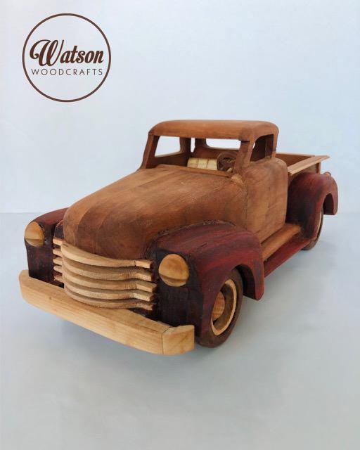 1951 Chevy 3100 Pickup Truck with 5 window Cab, Heirloom Model, Gift for Dad or for Him, Handcrafted in USA