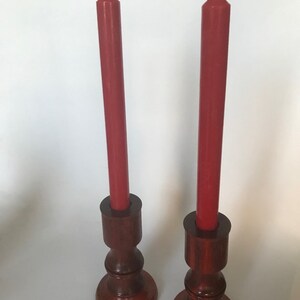 Candle holders, Two Hand-Turned Exotic Hardwood Candle Holders, made in the USA