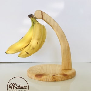 Kitchen Banana Hanger, Pine Wood Banana Hanger, Hand crafted in the USA
