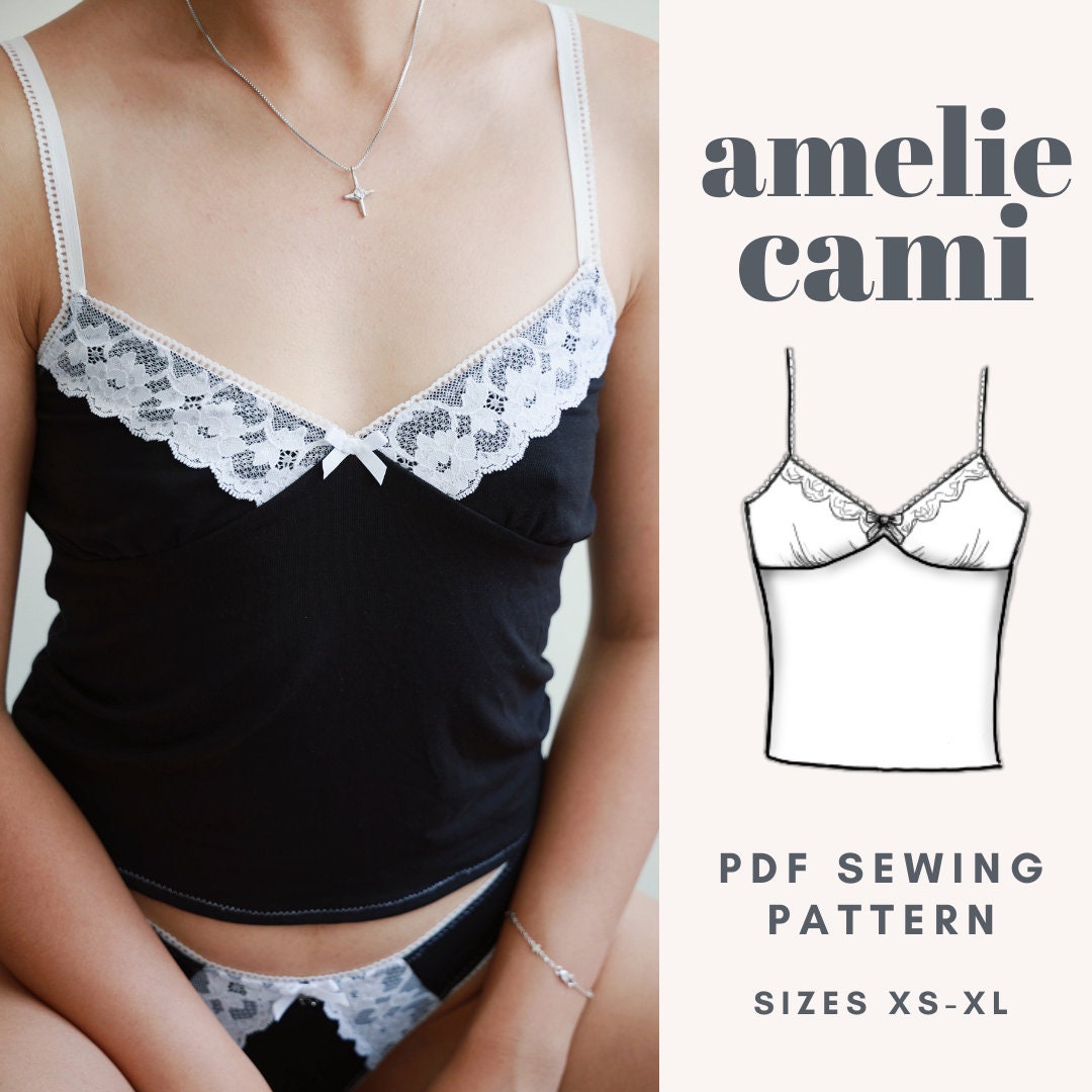 Meadow Lace Bralette and Camisole Digital Sewing Pattern – Ohhh Lulu