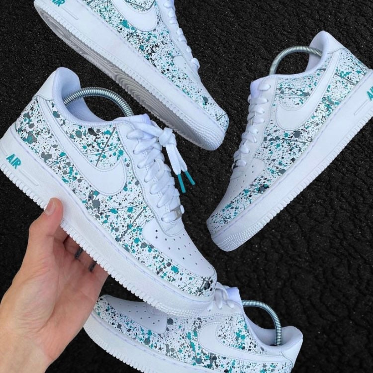 Nike, Shoes, Custom Splatter Nike Huaraches Paint Splattered