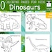 30 Dinosaurs Simple and Jumbo Printable Coloring Pages for - Etsy