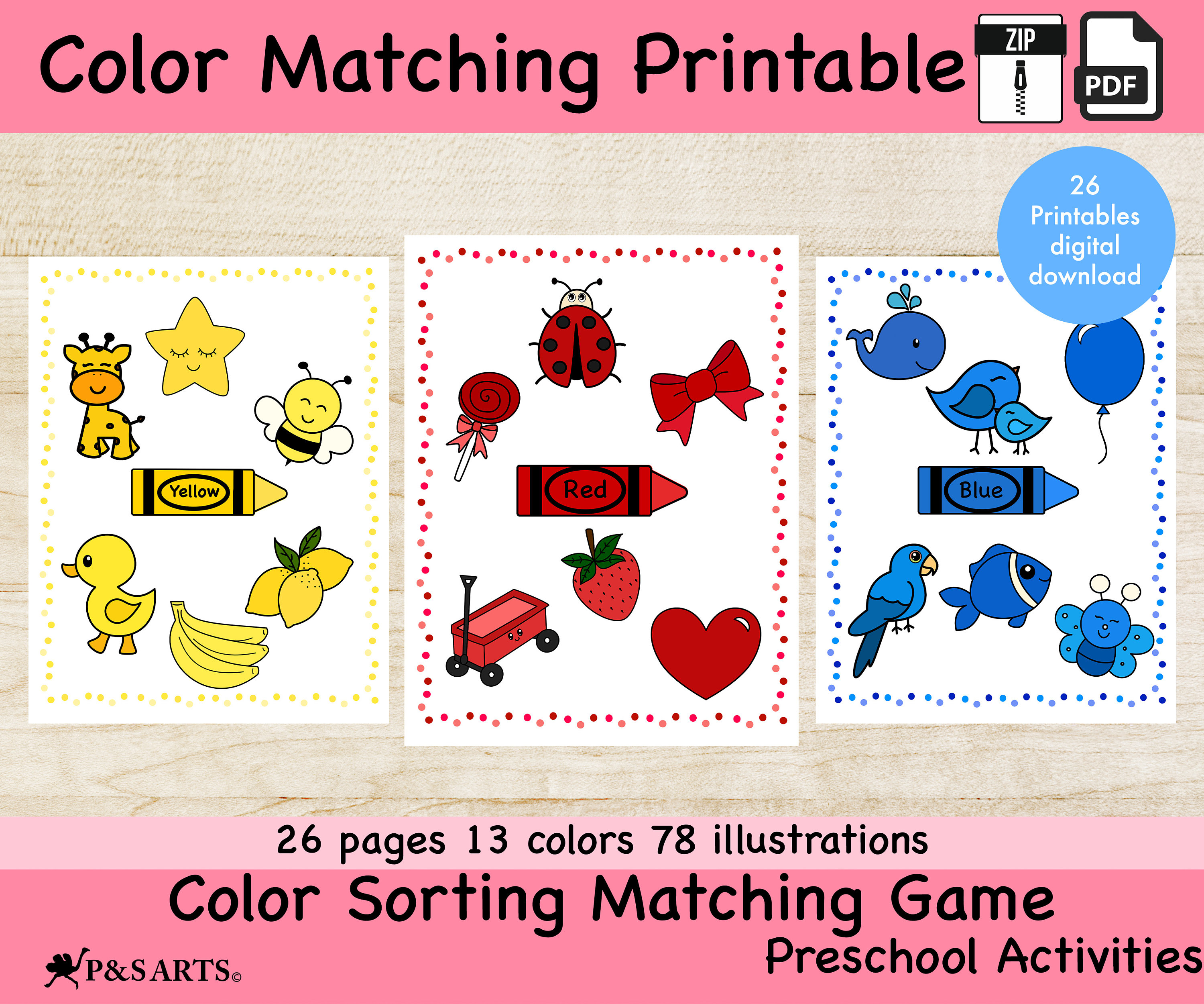Color Match Activity - Toddler at Play