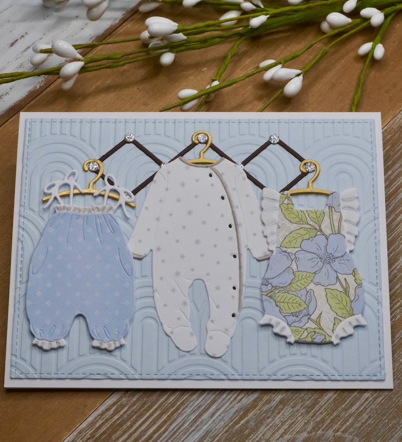 Handmade Baby Boy Card, Baby Card, Expectant Mother, Baby Shower Card