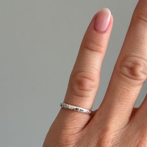 Pinky Ring | Recycled Sterling 925 Silver Ring | Handmade Solid Silver Ring | Midi Ring | Small Minimalist Silver Band | Simple Silver Ring
