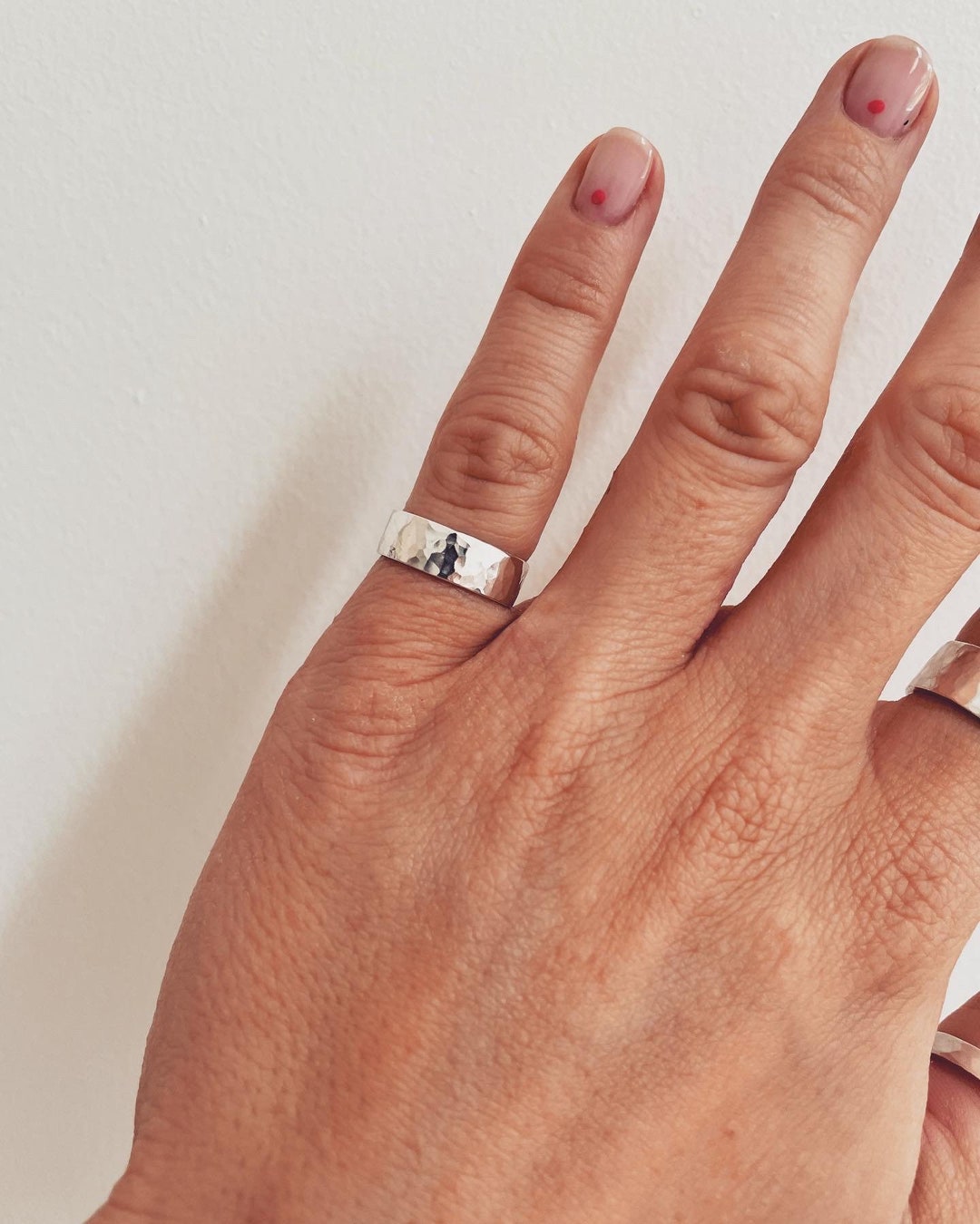 Chunky Pinky Ring Recycled Sterling 925 Silver Handmade Etsy