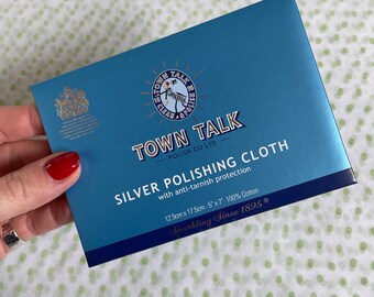 Small Silver Polishing Cloth | Town Talk | Jewellery Cleaning Cloth