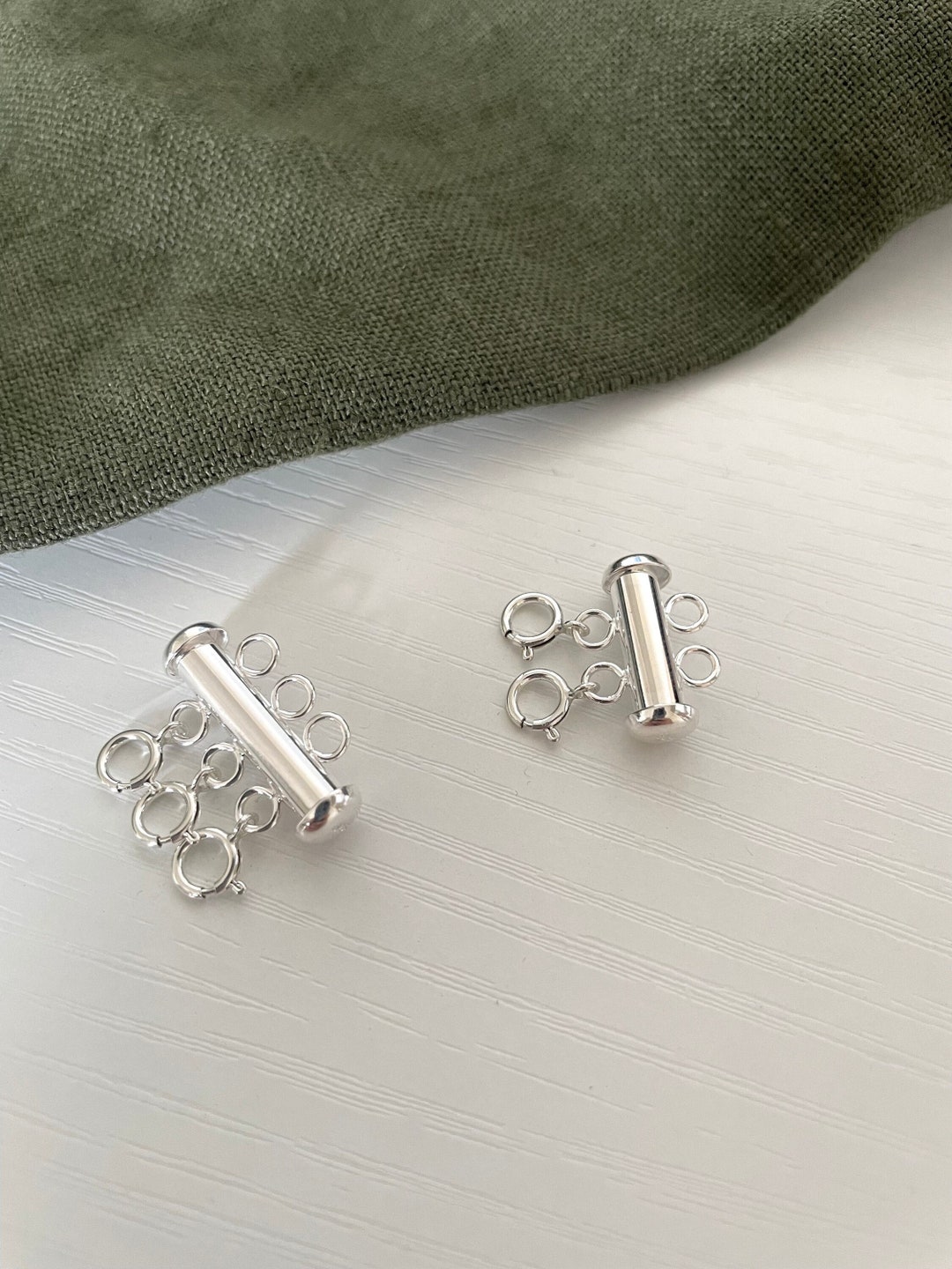 Sterling Silver 925 Necklace and Chain Separator Layering Necklaces