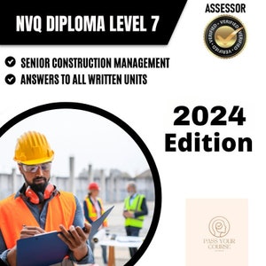 NVQ Level 7-diploma in senior bouwmanagement voltooide antwoorden - 2024 - directe download