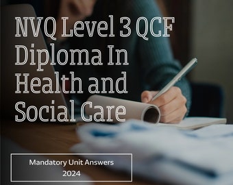 NVQ Level Health Social Care Diploma Mandatory Unit Answers