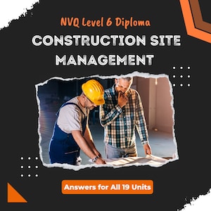 Diploma en gestión de obras de construcción NVQ nivel 6: respuestas para 19 unidades - Ingeniería civil y de construcción - Descarga instantánea