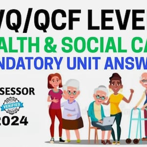Diploma NVQ QCF Nivel 5 en Salud y Asistencia Social // Todas las respuestas de las unidades obligatorias 2024 // Liderazgo y gestión de nivel 5 // Descarga instantánea