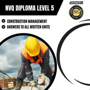 Diploma NVQ Nível 5 em Gestão de Construção - Respostas Concluídas Verificadas 2024 - Download Instantâneo