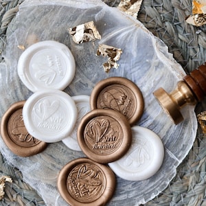 WAX SEAL &quot;We get married&quot; | self-adhesive finished seal | Wedding Seal Letter Seal Save the Date Handmade