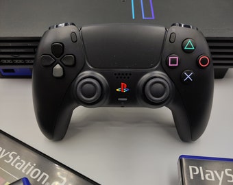 Controle de Playstation 5 estilo retrô PS2 (Playstation 2)