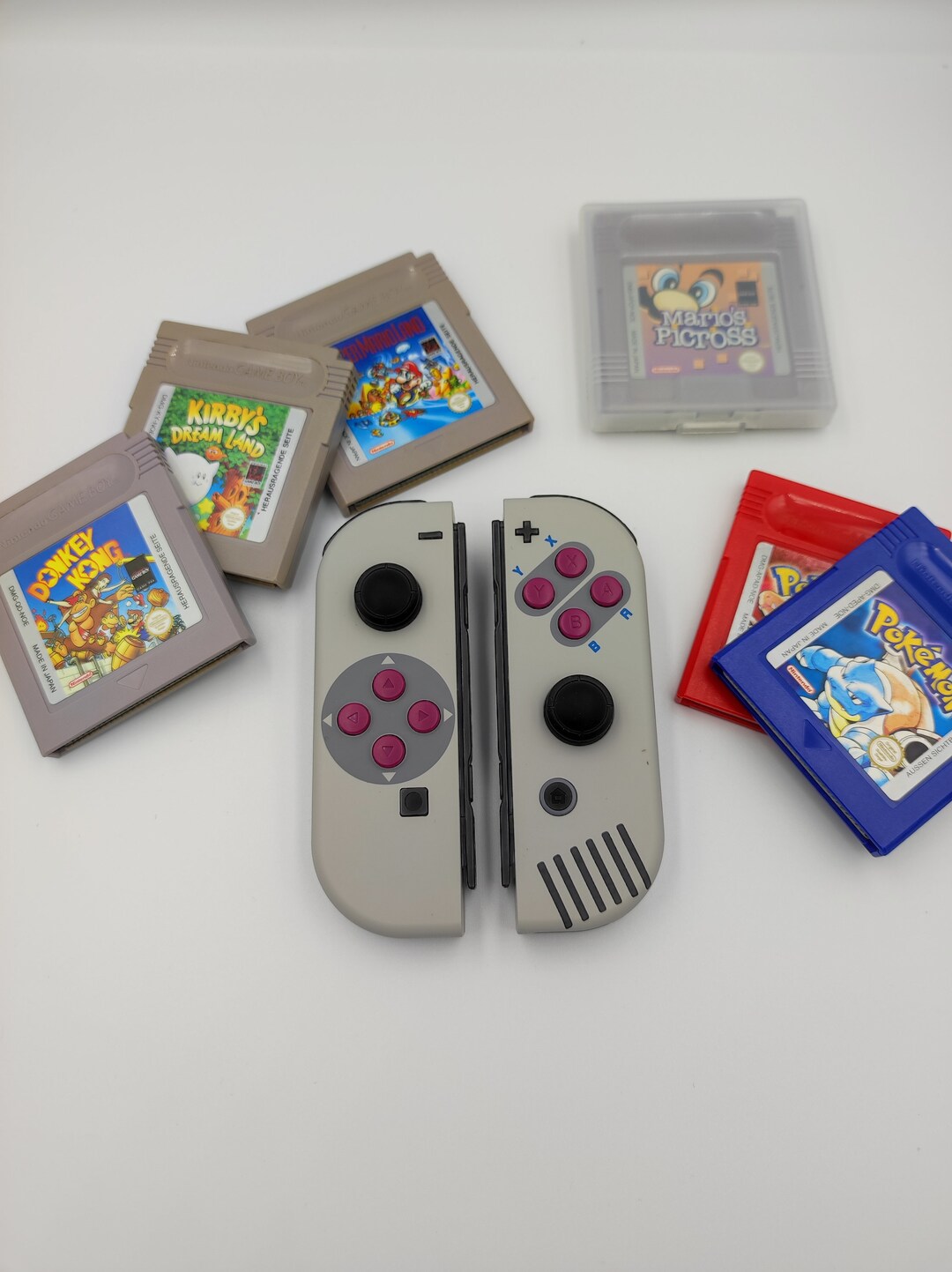 Nintendo Switch Joycons Controller Gameboy Retro Look Etsy