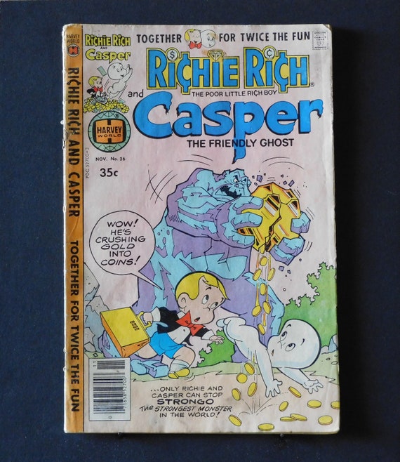 40+ year old comic great for collection. Good edges/corners show wear 1978 Richie Rich & Casper The Friendly Ghost Nov #26