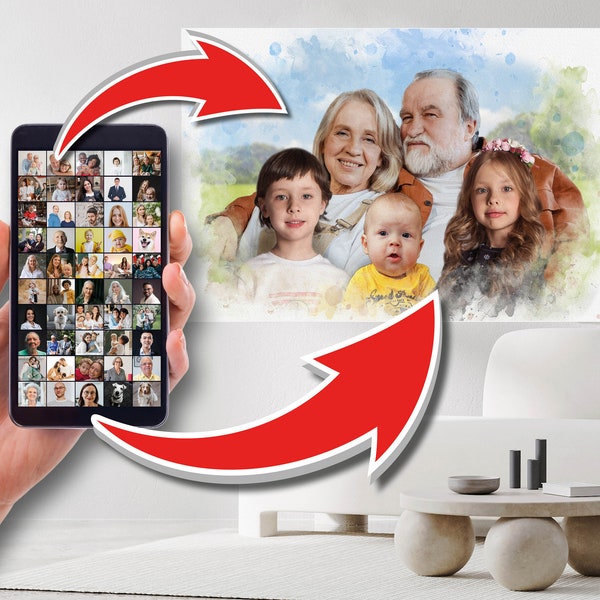 Custom Paint Canvas With Deceased Loved One Etsy