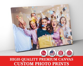 Canvas Print from Your Photo, Custom Poster Print, Housewarming Wall Art, Framed Canvas Print, Custom Printing Service, Any photo on canvas