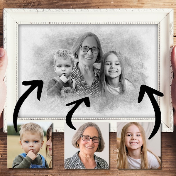 Memorial Photo Gift: Add Deceased Loved One to Picture