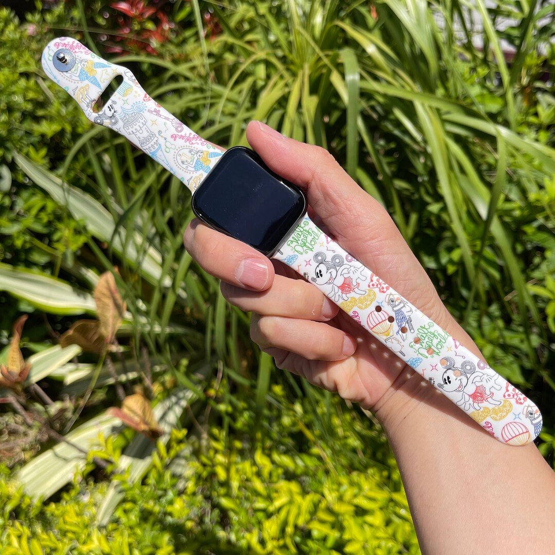 Disney Apple Watch Band Theme Park Apple Watch Band Apple Etsy