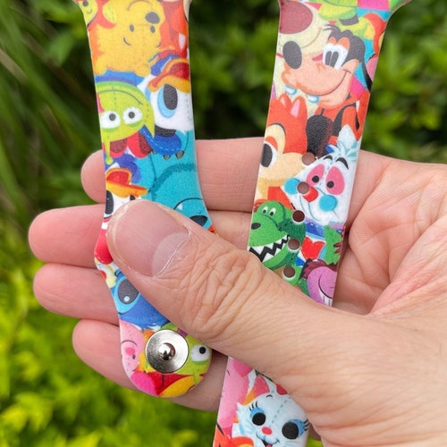 Disney Apple Watch Band Theme Park Badges Apple Watch Band Etsy