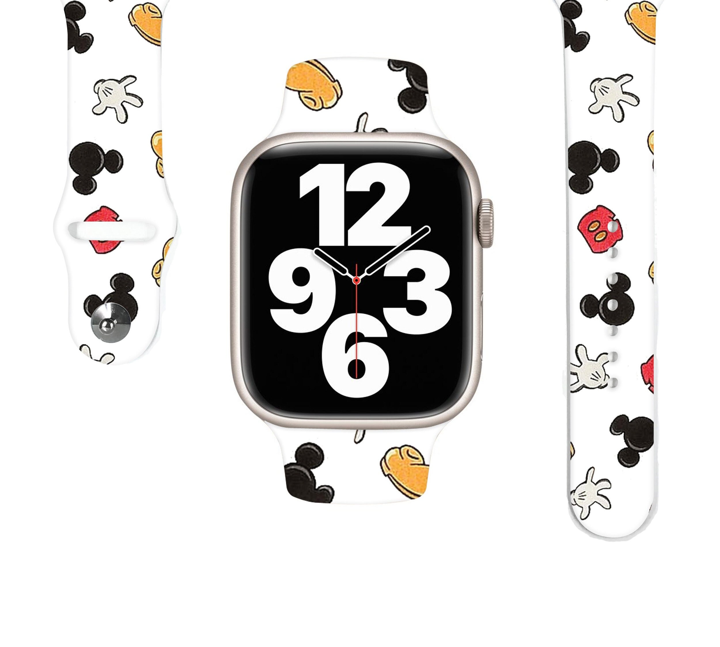 Disney Apple Watch Band Mickey Mouse Apple Watch Band Apple Watch Band Apple Watch Strap Silicon Apple Watch Band Mickey Mouse Ear 178 Etsy Canada